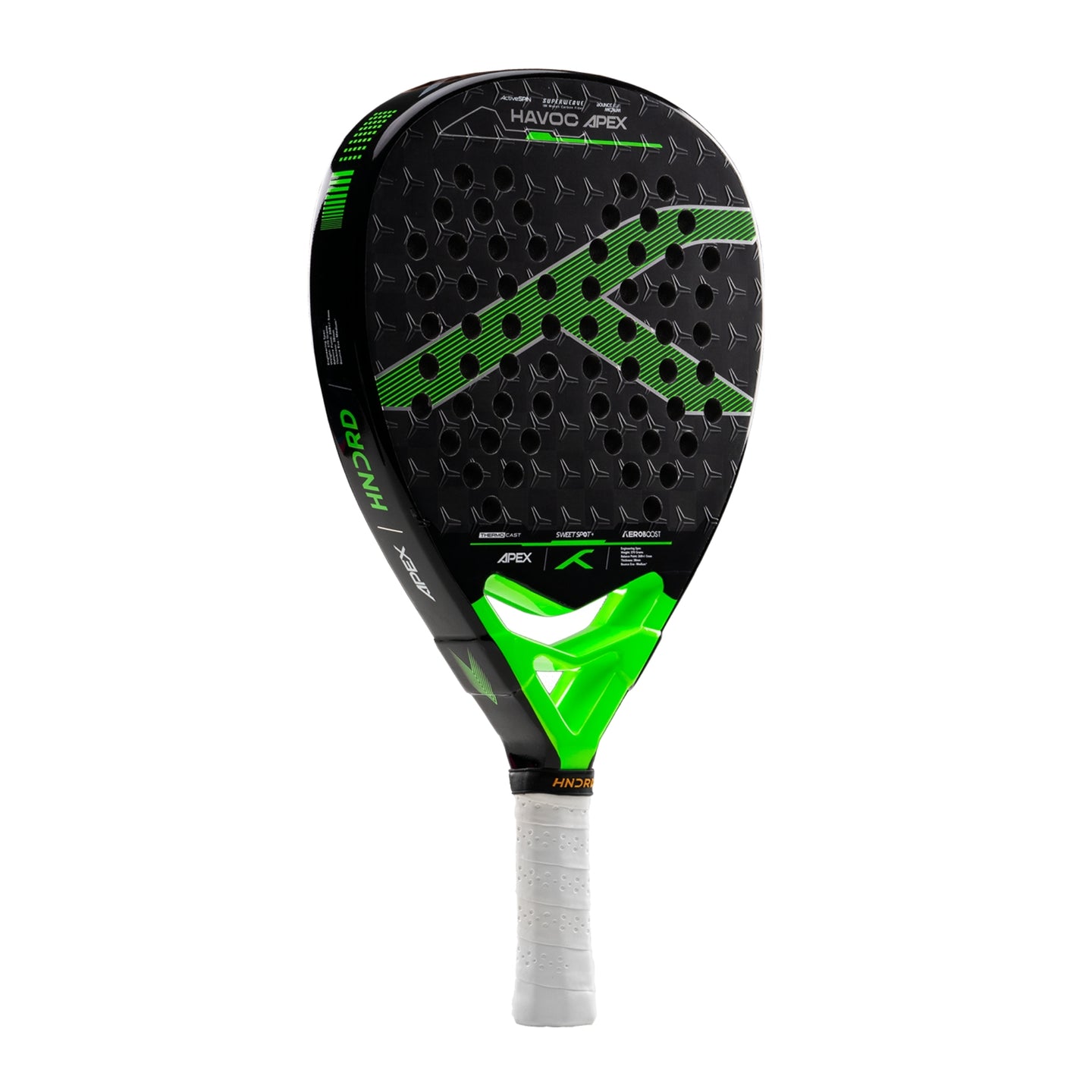 Hundred Padel Schläger Havoc Apex - Schwarz/Grün