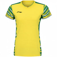 Badminton T-shirt Women - Li-Ning Top Play Yellow Women - SportYouUp Europe