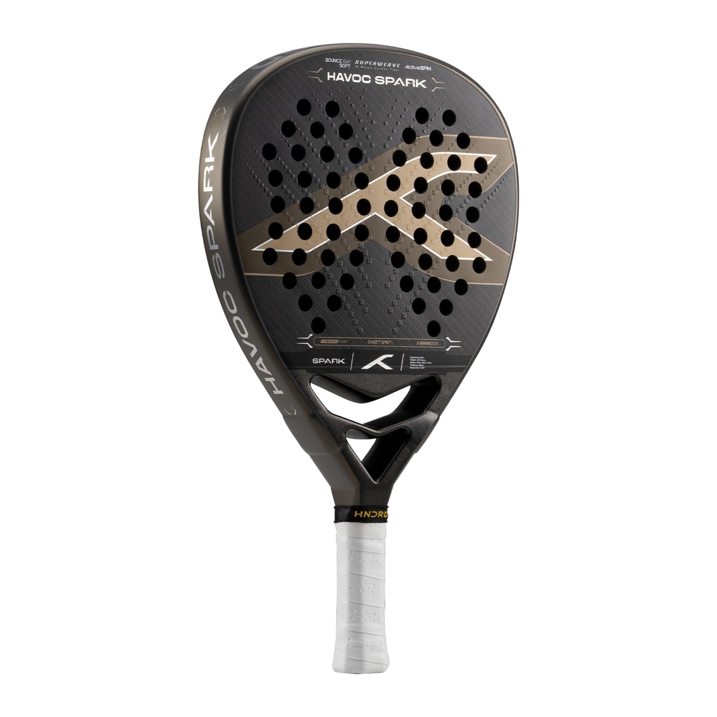 Hundred Padel Schläger Havoc Spark - Dunkelgrau