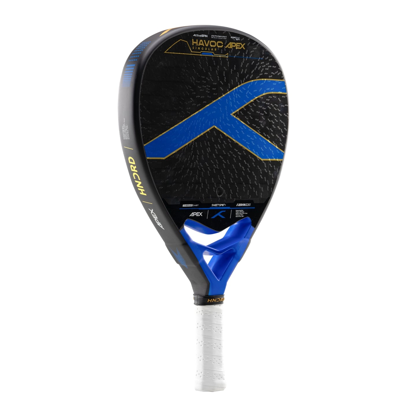 Hundred Padel Schläger Havoc Apex Singular - Schwarz