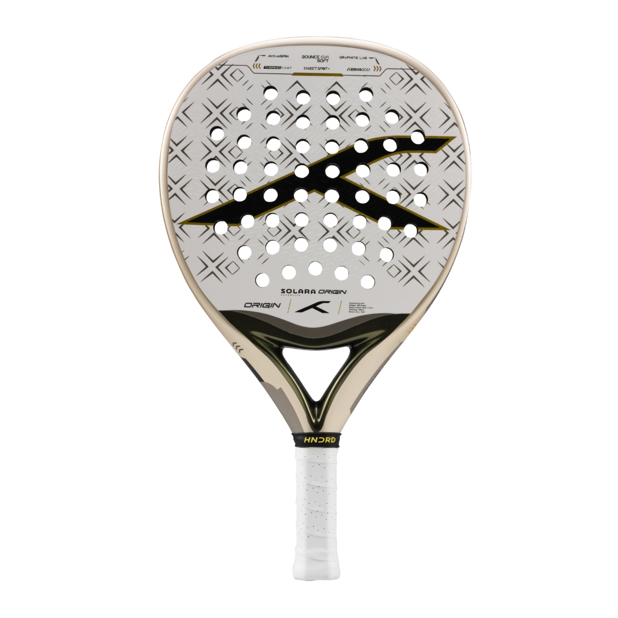 Hundred Padel Schläger Solara Origin Superlite - Weiß