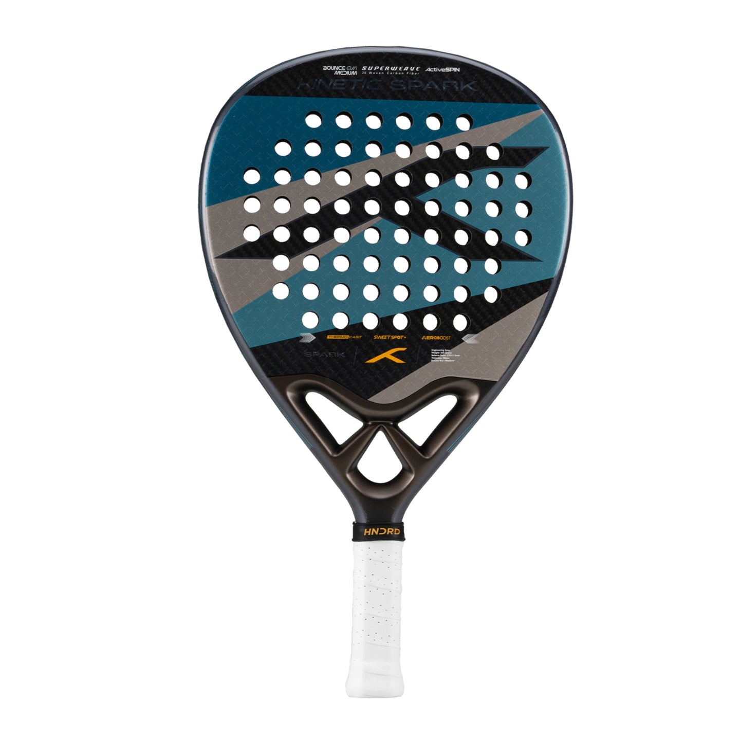 Hundred Padel Schläger Kinetic Spark - Blau/Grau