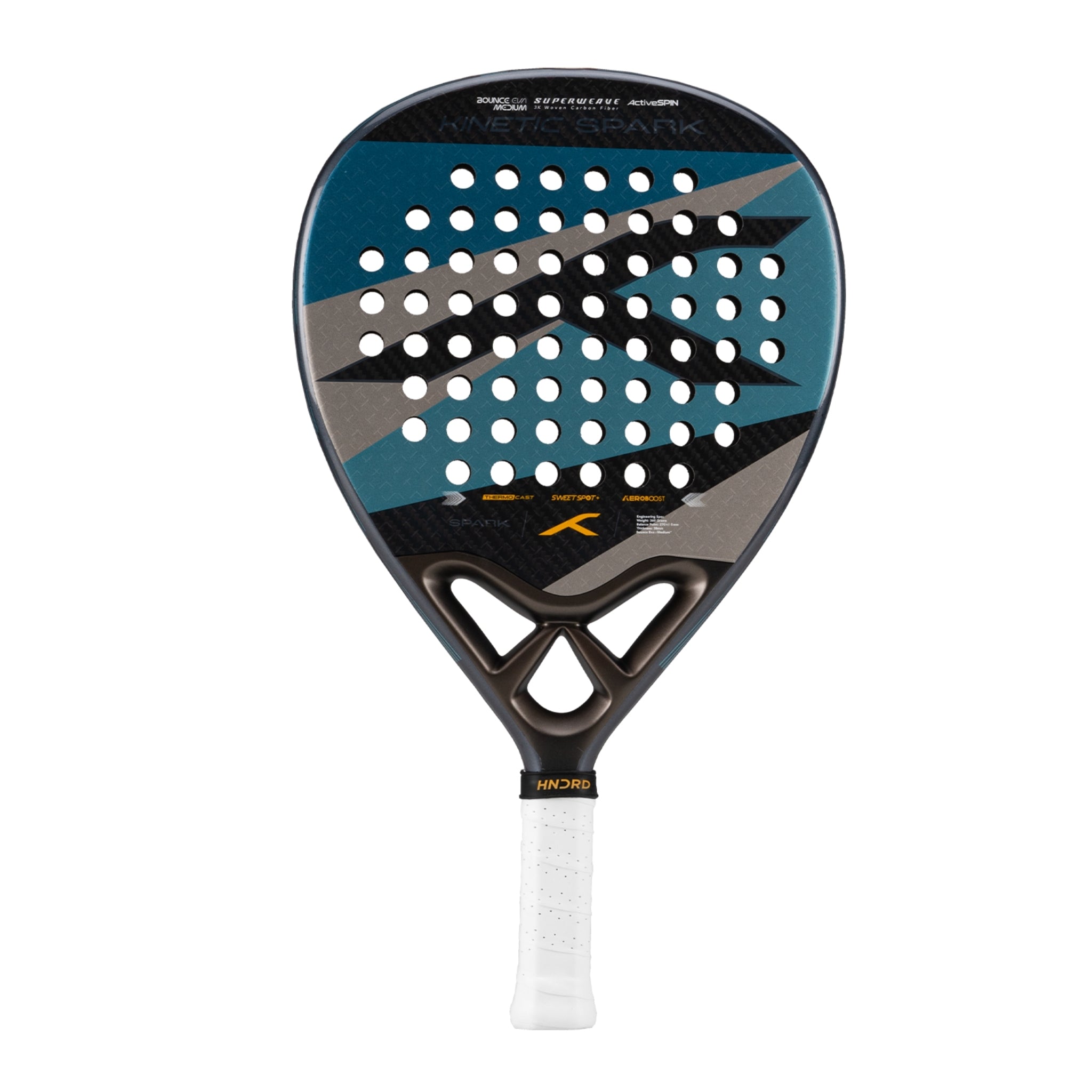 Hundred Padel Schläger Kinetic Spark - Blau/Grau