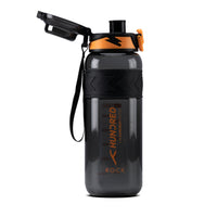 Wasserflasche – ROCK Schwarz/Orange