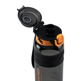 Wasserflasche – ROCK Schwarz/Orange