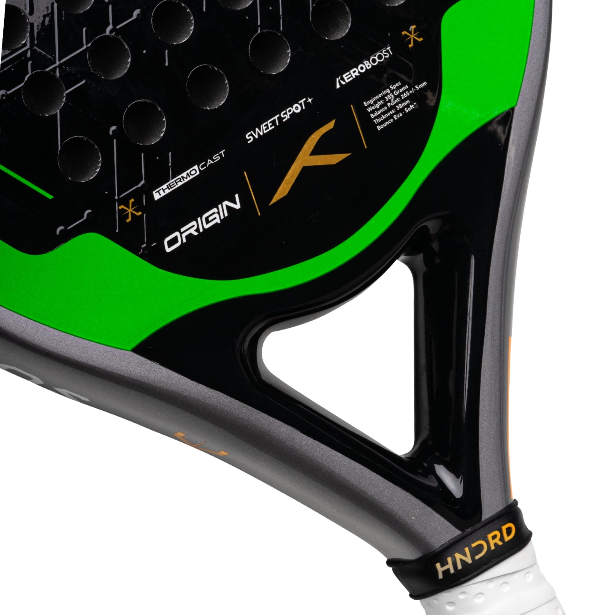 Hundred Padel Schläger Solara Origin - Schwarz/Grün