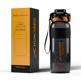 Wasserflasche – ROCK Schwarz/Orange