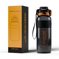 Wasserflasche – ROCK Schwarz/Orange