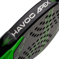 Hundred Padel Schläger Havoc Apex - Schwarz/Grün