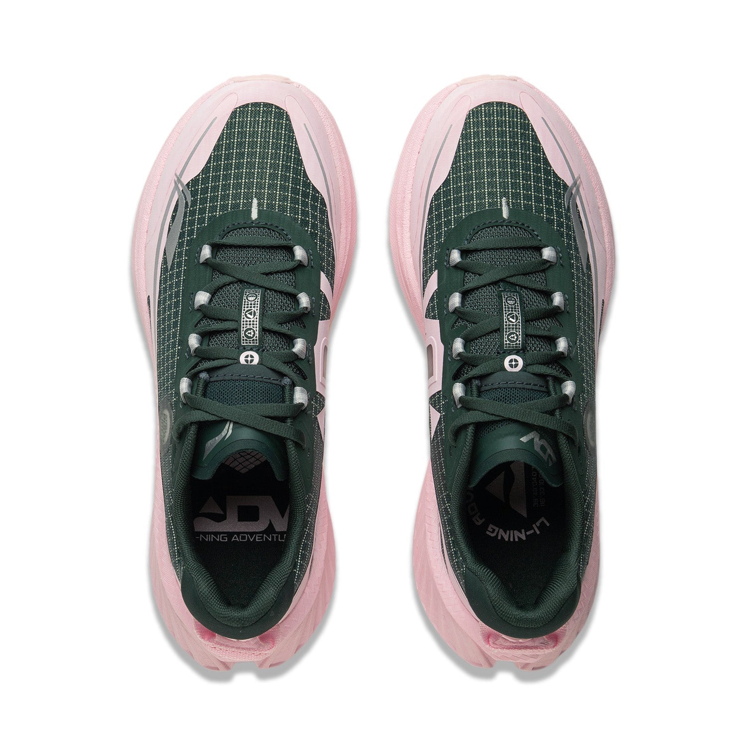 Li-ning Running Shoes - Li-Ning Trail Dilu V2 Dark Green/Pink - SportYouUp Europe