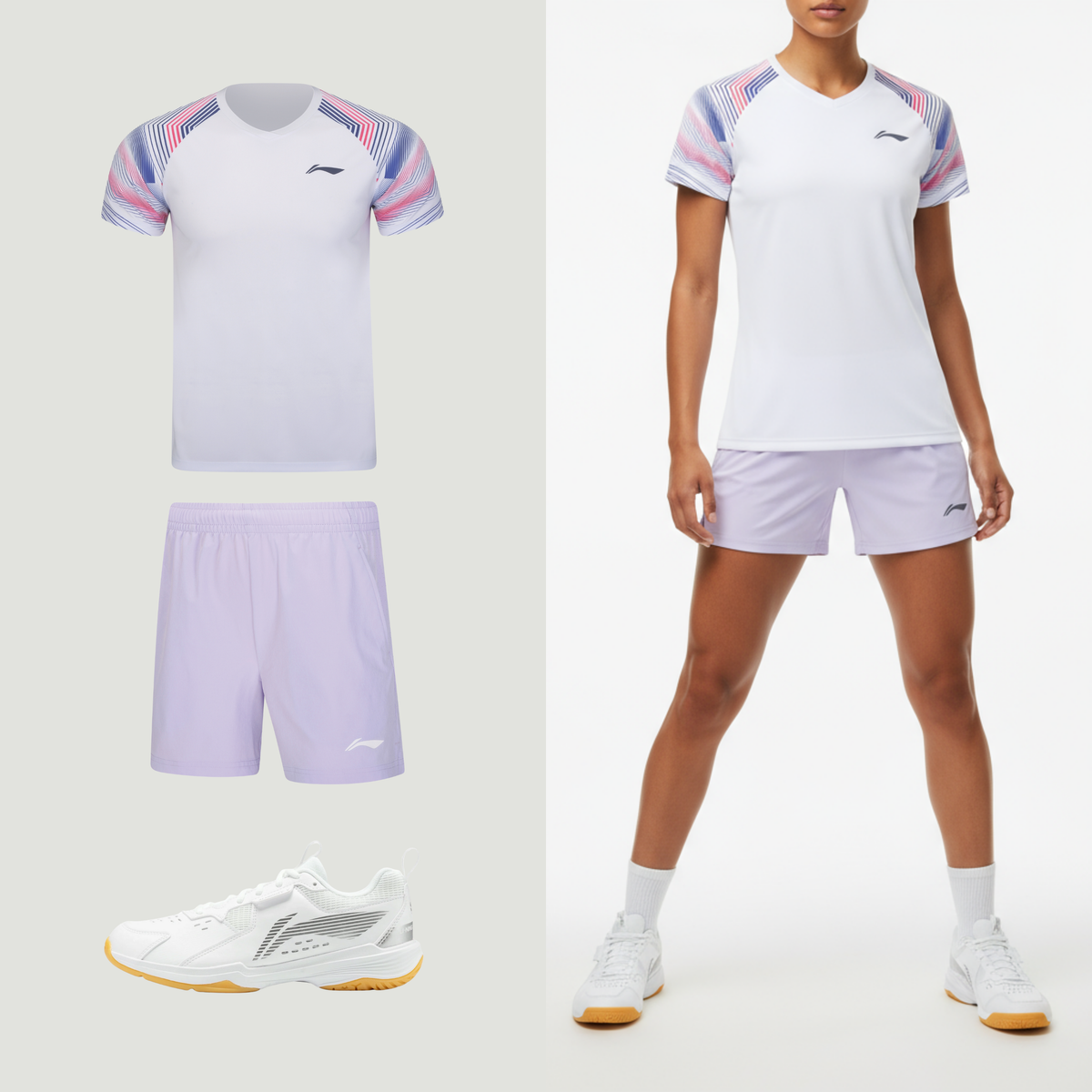 Li-Ning Smooth Clove Lila Damen