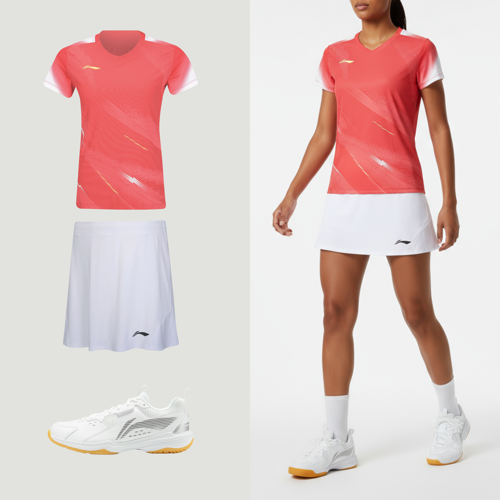 Li-Ning badminton trøje til kvinder med perfekt pasform.