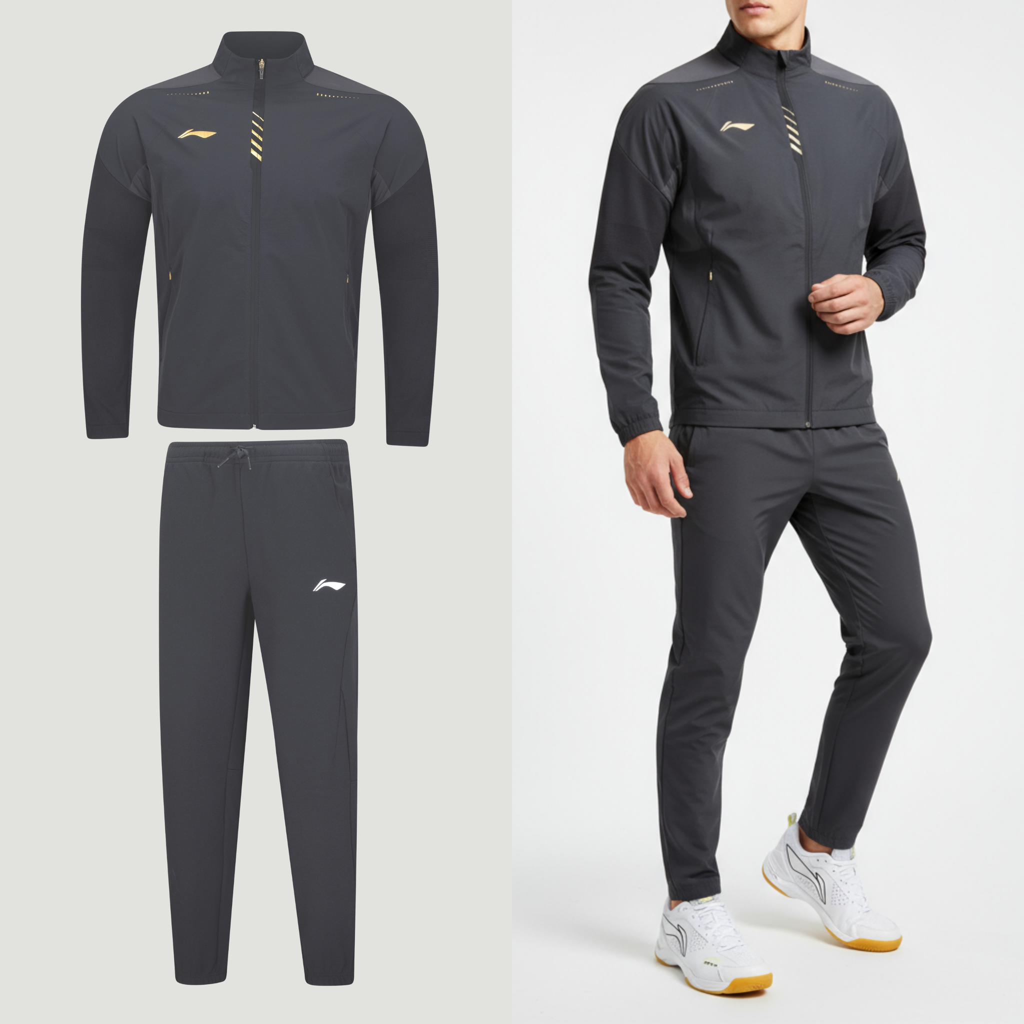 Li-Ning Trainingshose Comfort Schwarz Unisex