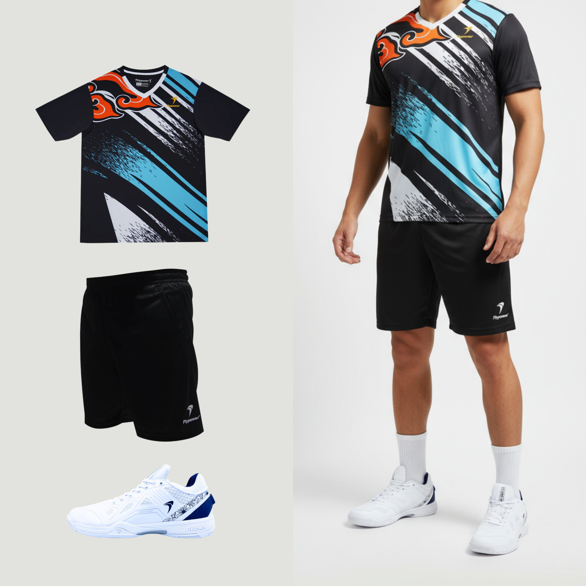 Flypower Mandalawangi 13 Schwarz/Orange Unisex