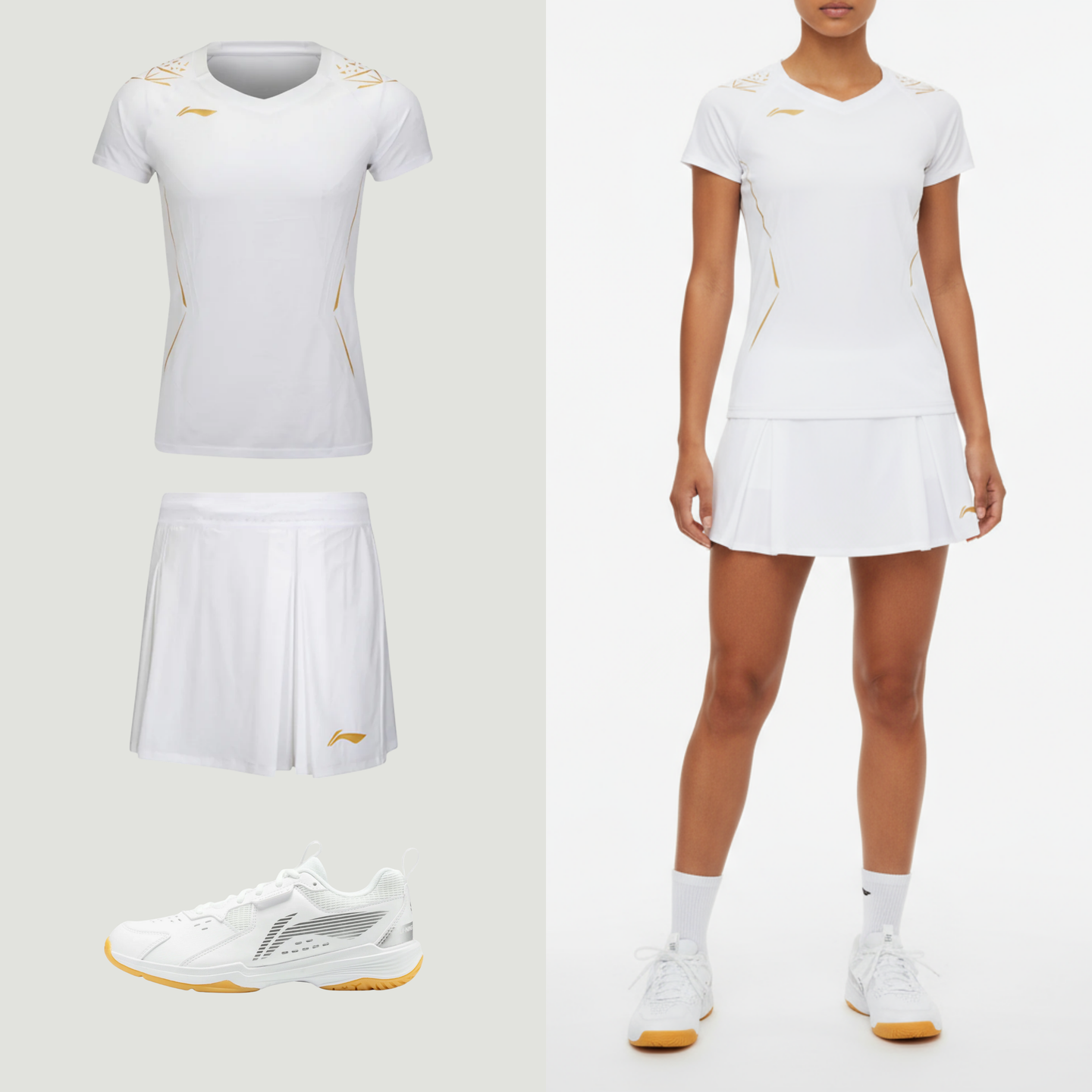 Li-Ning International New White Women