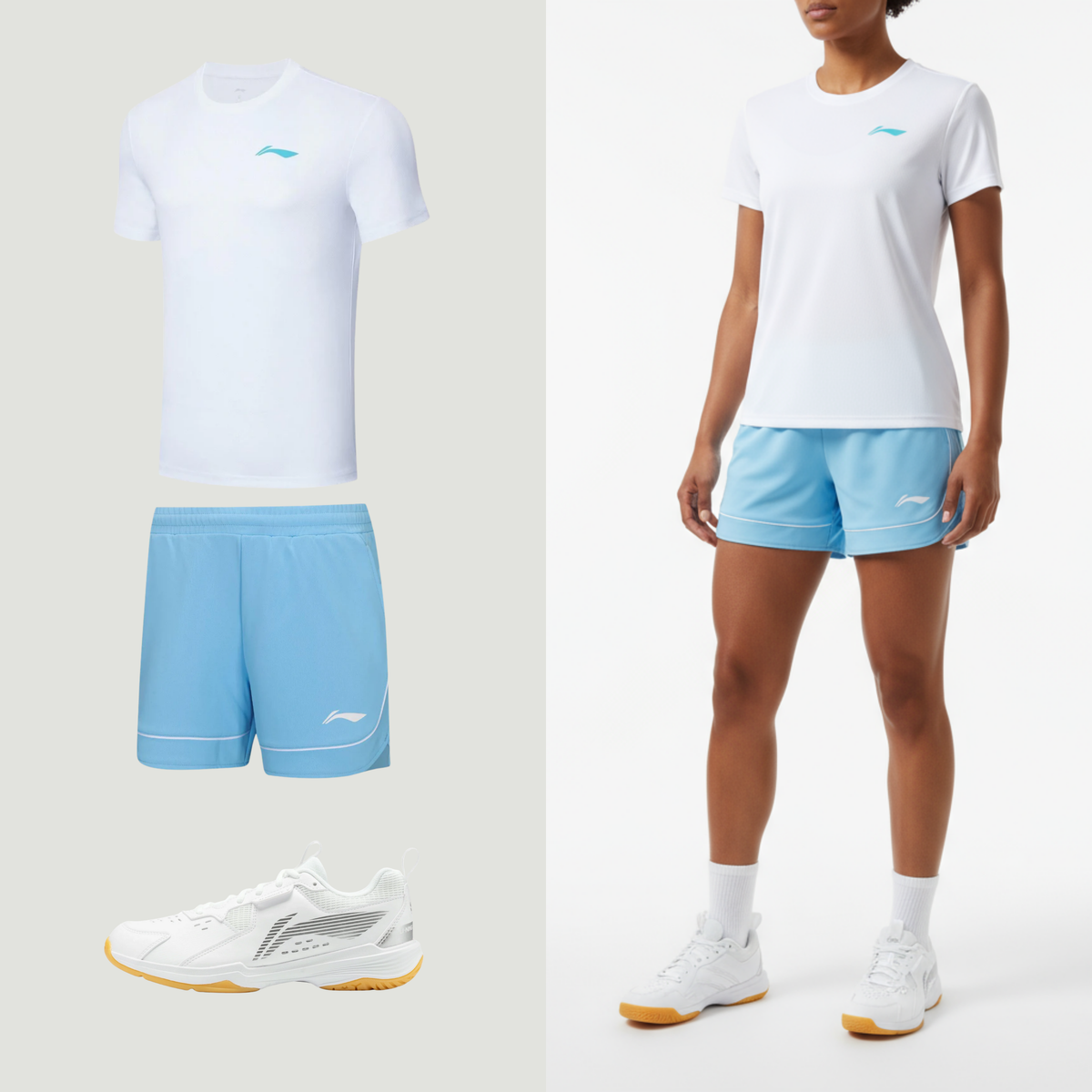 Li-Ning Single Stripe Blau Damen