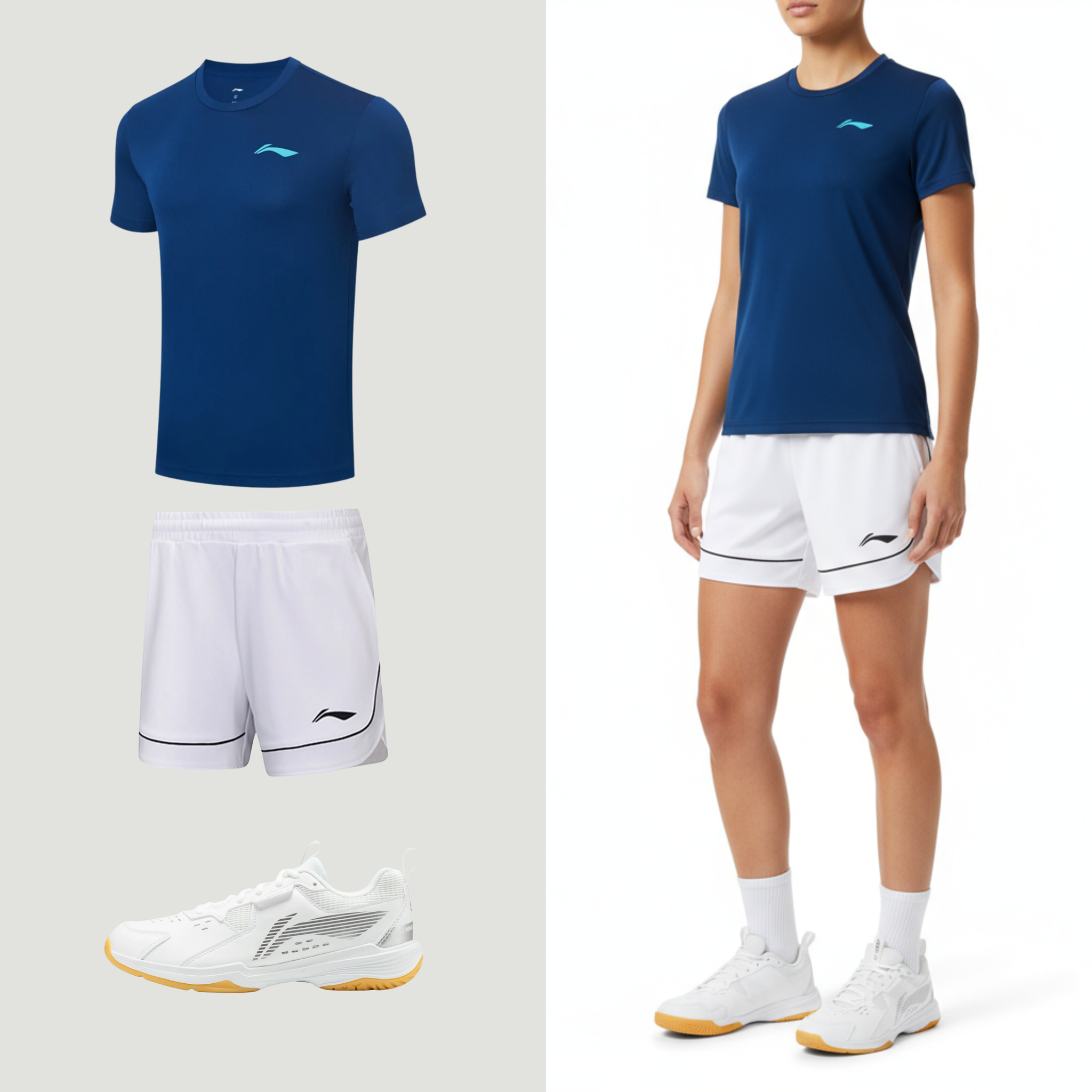 Li-Ning Single Stripe Weiß Damen