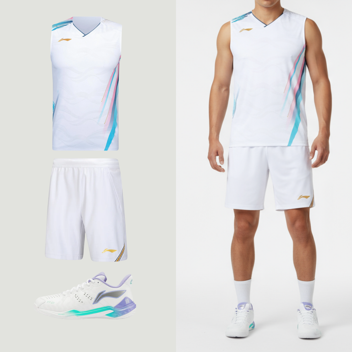 Li-Ning Side Effect Weiß Tank Top