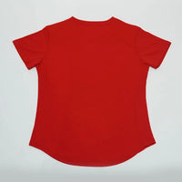 Flypower Badminton T-shirt - Flypower Olympic Jersey Women Red - SportYouUp Europe
