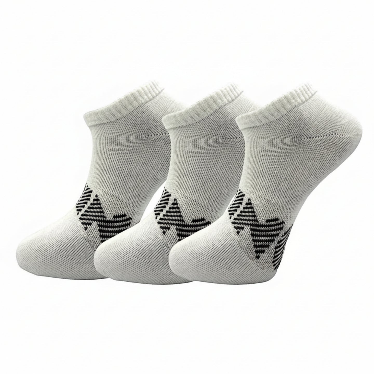 Li-Ning Ankle Footie weiß 3er-Pack