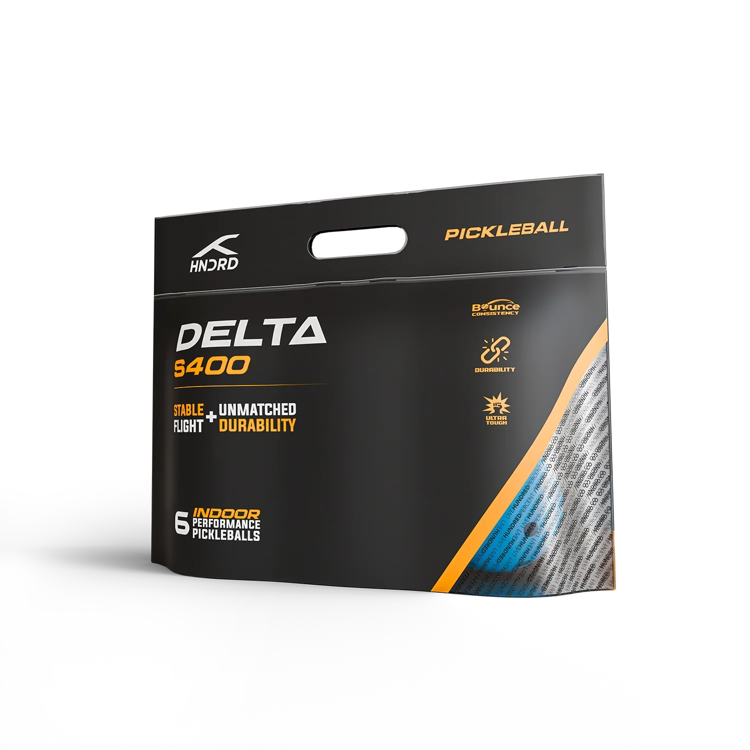 Pickleball balls - Hundred Delta S400 6-pack - SportYouUp Europe
