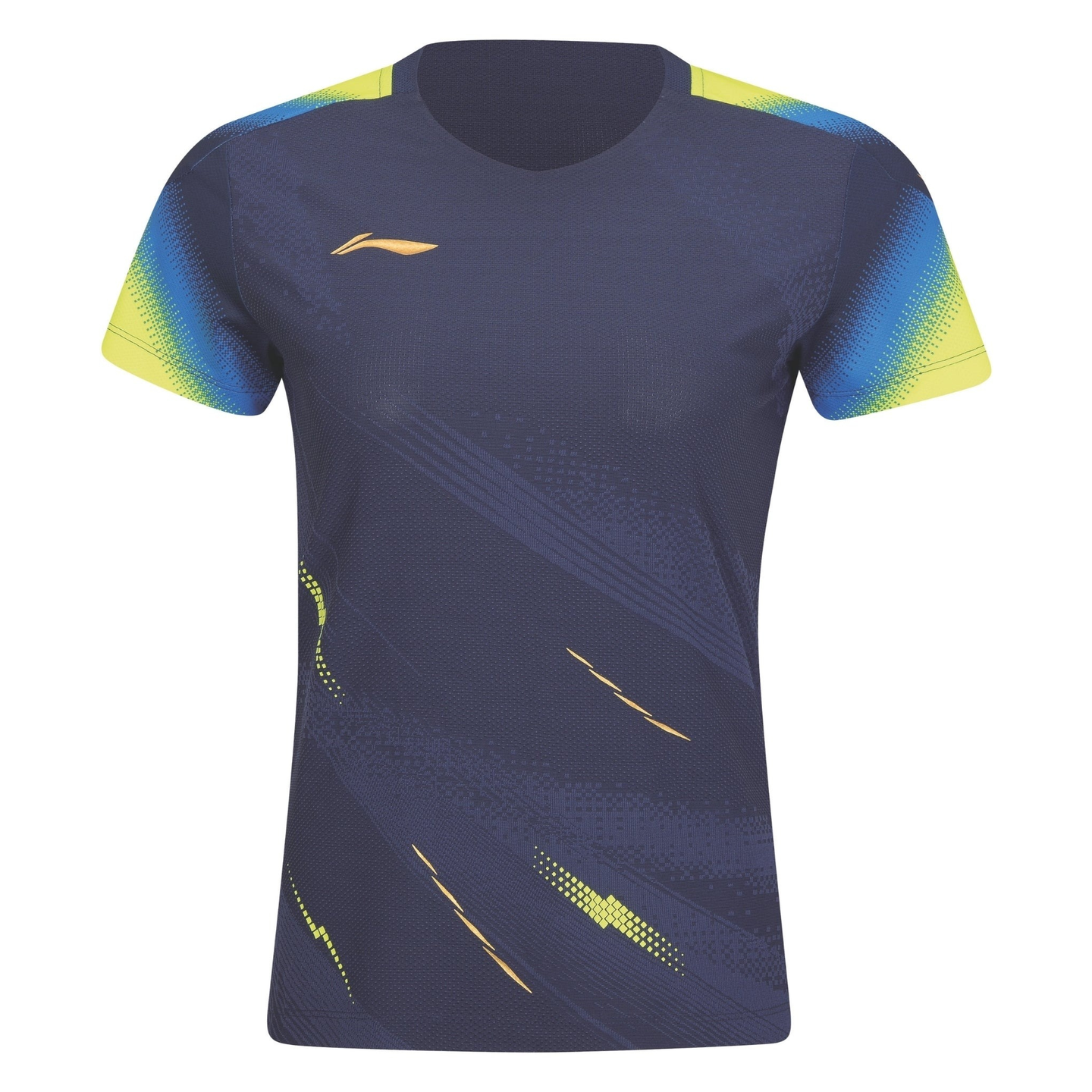 Li-Ning Badminton T-Shirt - Li-Ning Float Dark Blue Women - SportYouUp Danmark