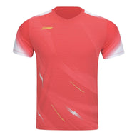 Li-Ning Badminton T-Shirt - Li-Ning Float Red Unisex - SportYouUp Danmark