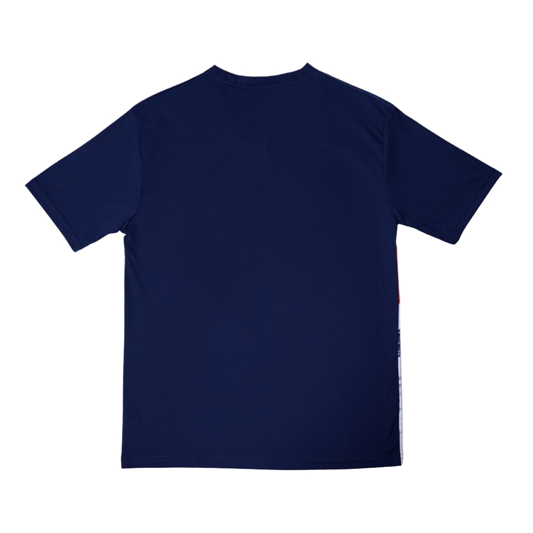 Flypower Badminton T-shirt - Flypower RINJANI 10 Navy Unisex - SportYouUp Europe