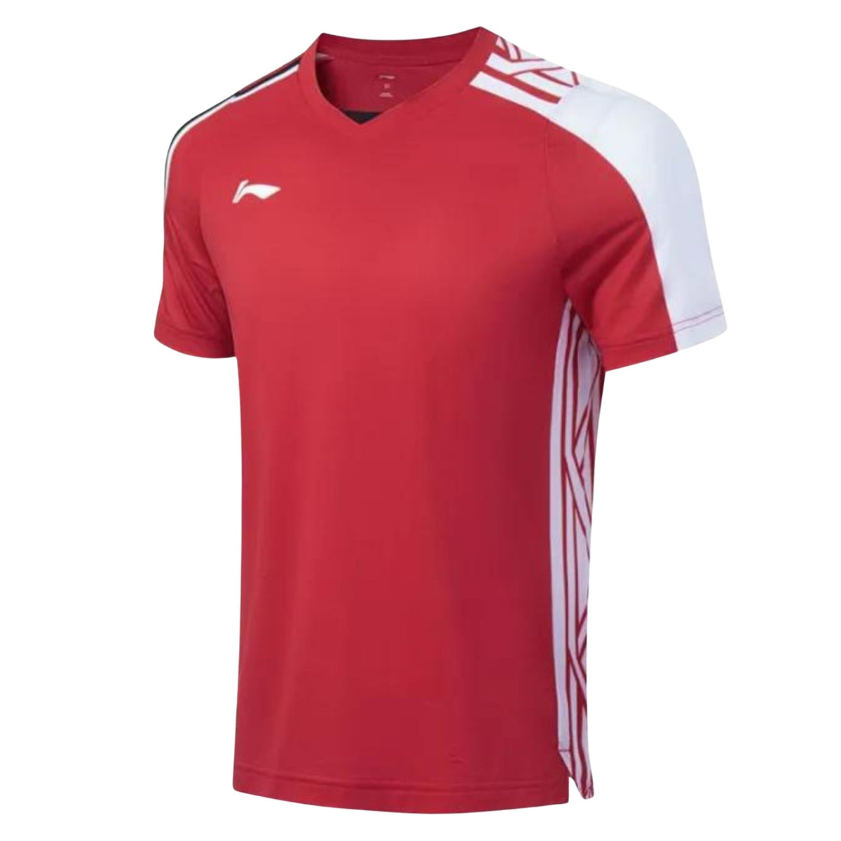 Badminton T-shirt - Li-Ning Simple Life Red Unisex - SportYouUp Danmark