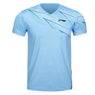 Li-Ning Badminton T-shirt - Li-Ning Champion Light Blue Unisex - SportYouUp Europe
