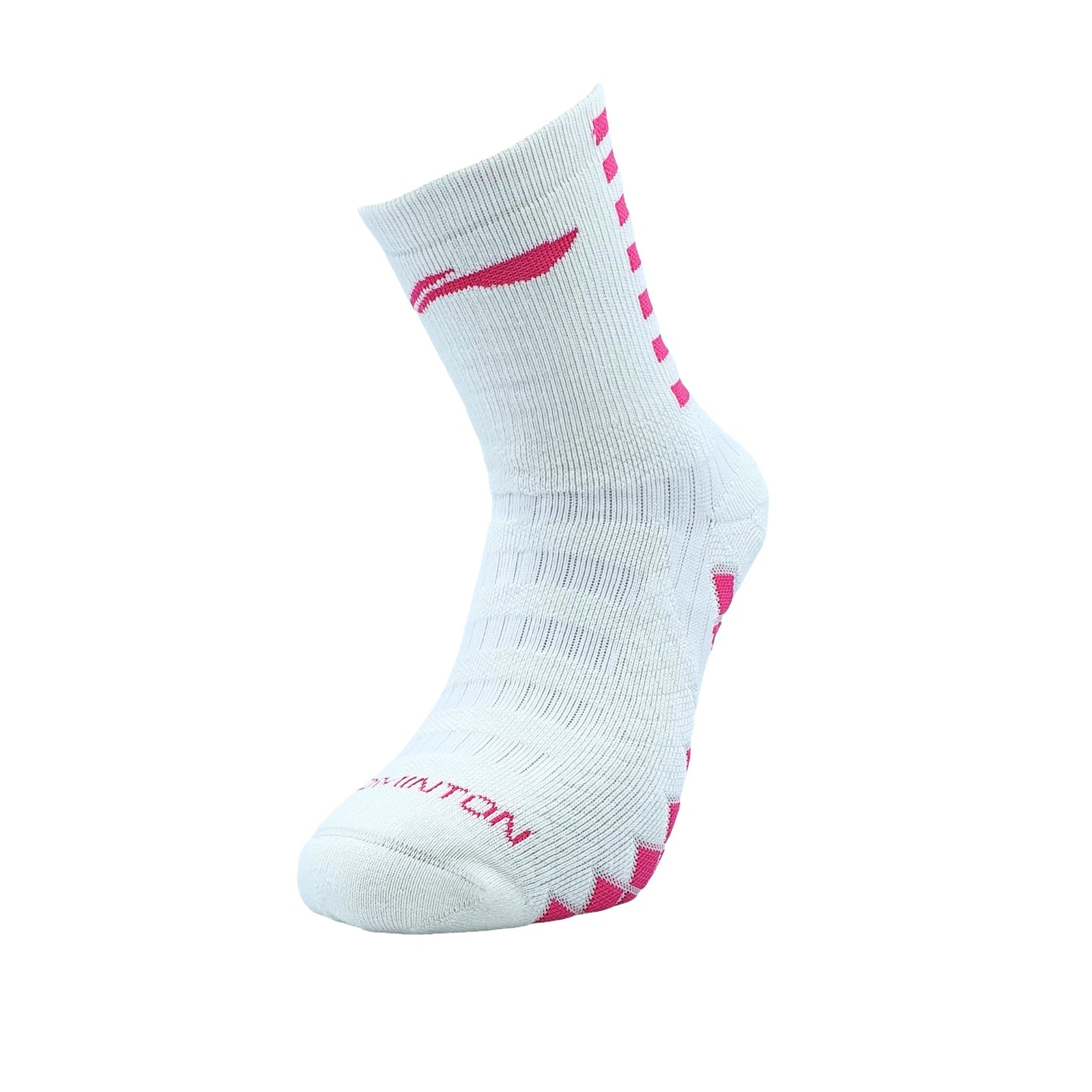 Badminton Socks - Li-Ning High Top Sock Pink - SportYouUp Europe